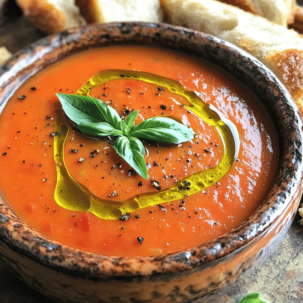 Roasted Tomato Basil Soup Flavorful Comfort Dish