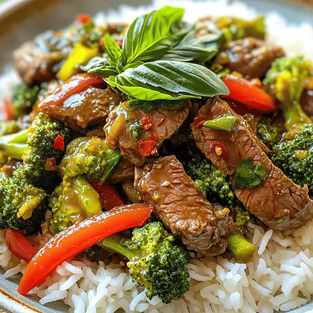 Thai Basil Beef Stir-Fry Flavorful and Quick Meal