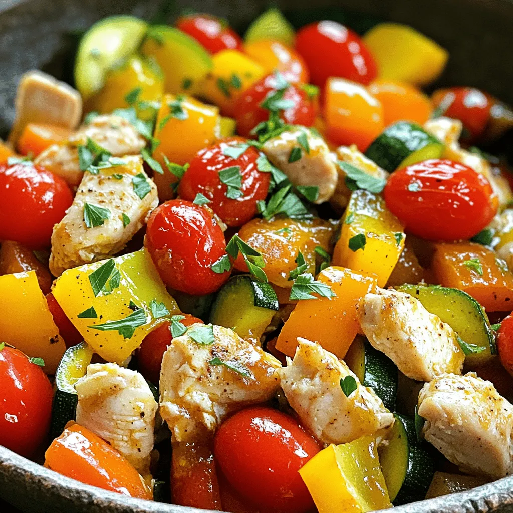 Easy Chicken and Veggie Skillet Quick Dinner Recipe