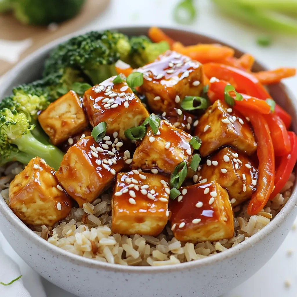Honey Sriracha Tofu Bowls Savory and Flavorful Meal