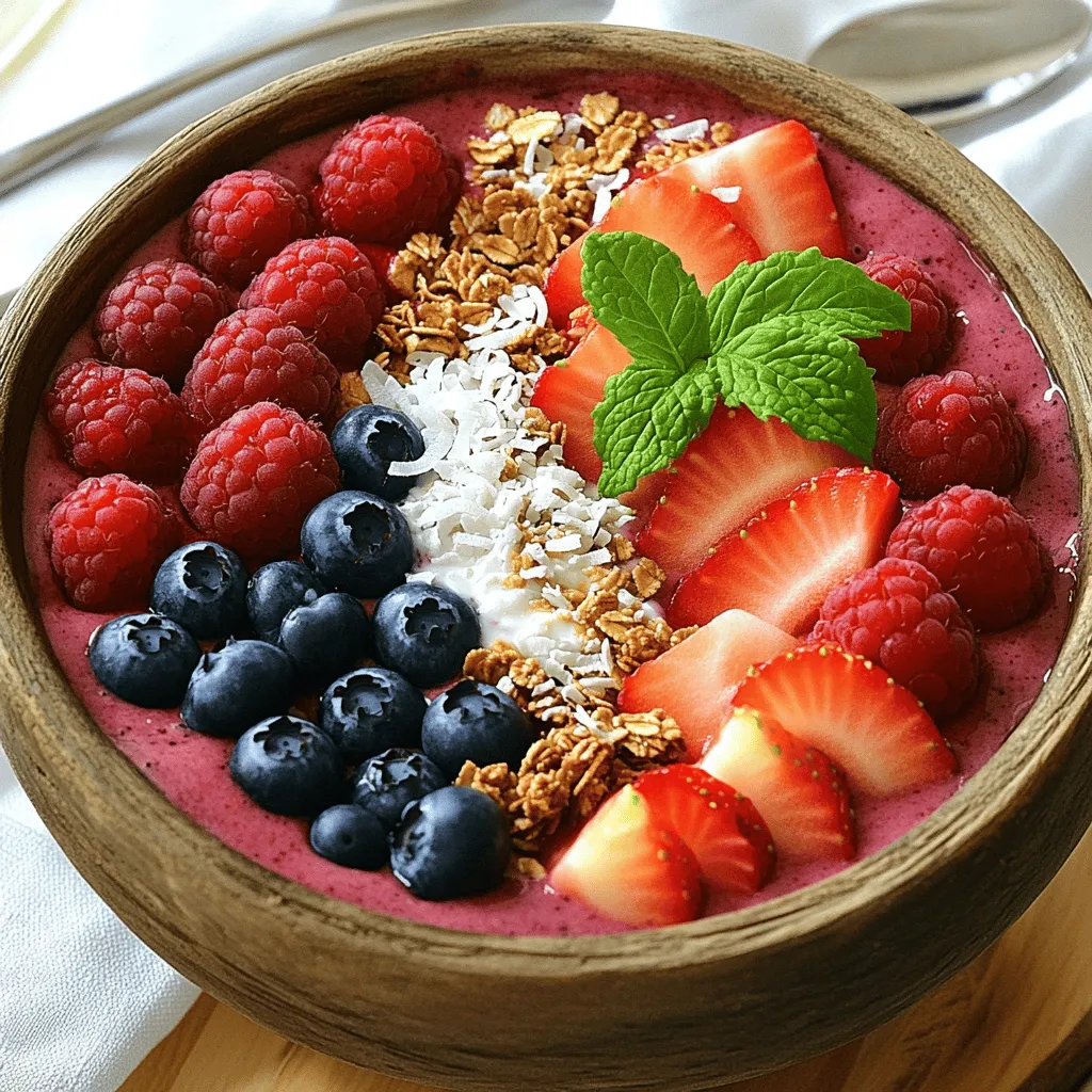 Berry Smoothie Bowl Delicious and Nutritious Treat