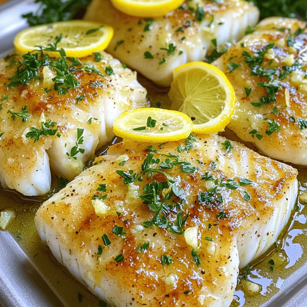 Lemon Butter Garlic Cod Flavorful and Easy Recipe