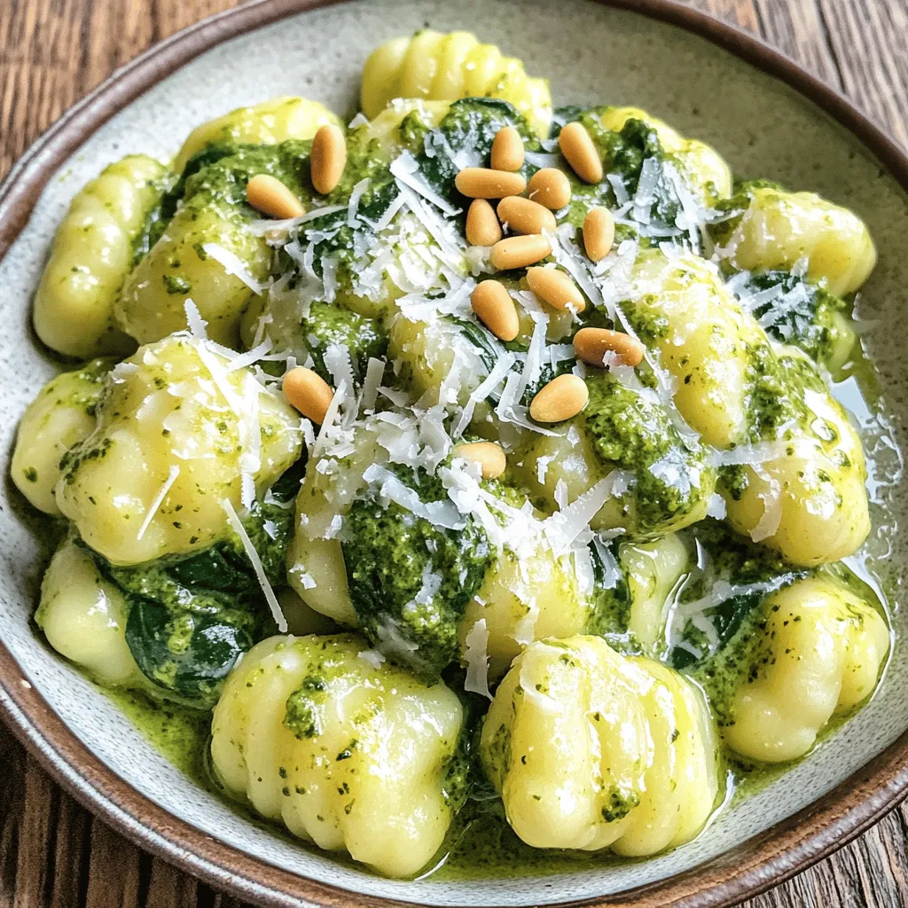 Creamy Pesto Gnocchi Spinach Delightful Recipe