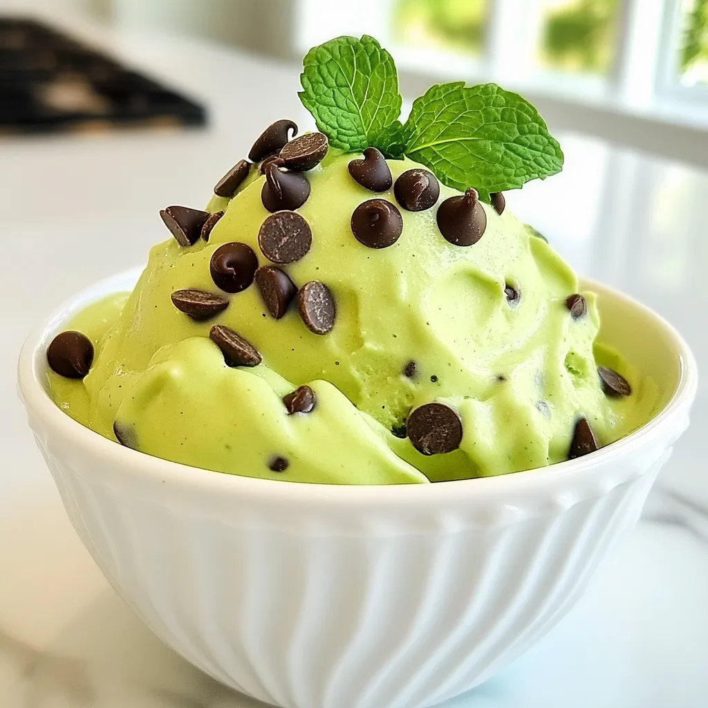 Mint Chocolate Chip Nice Cream Creamy Delight Recipe