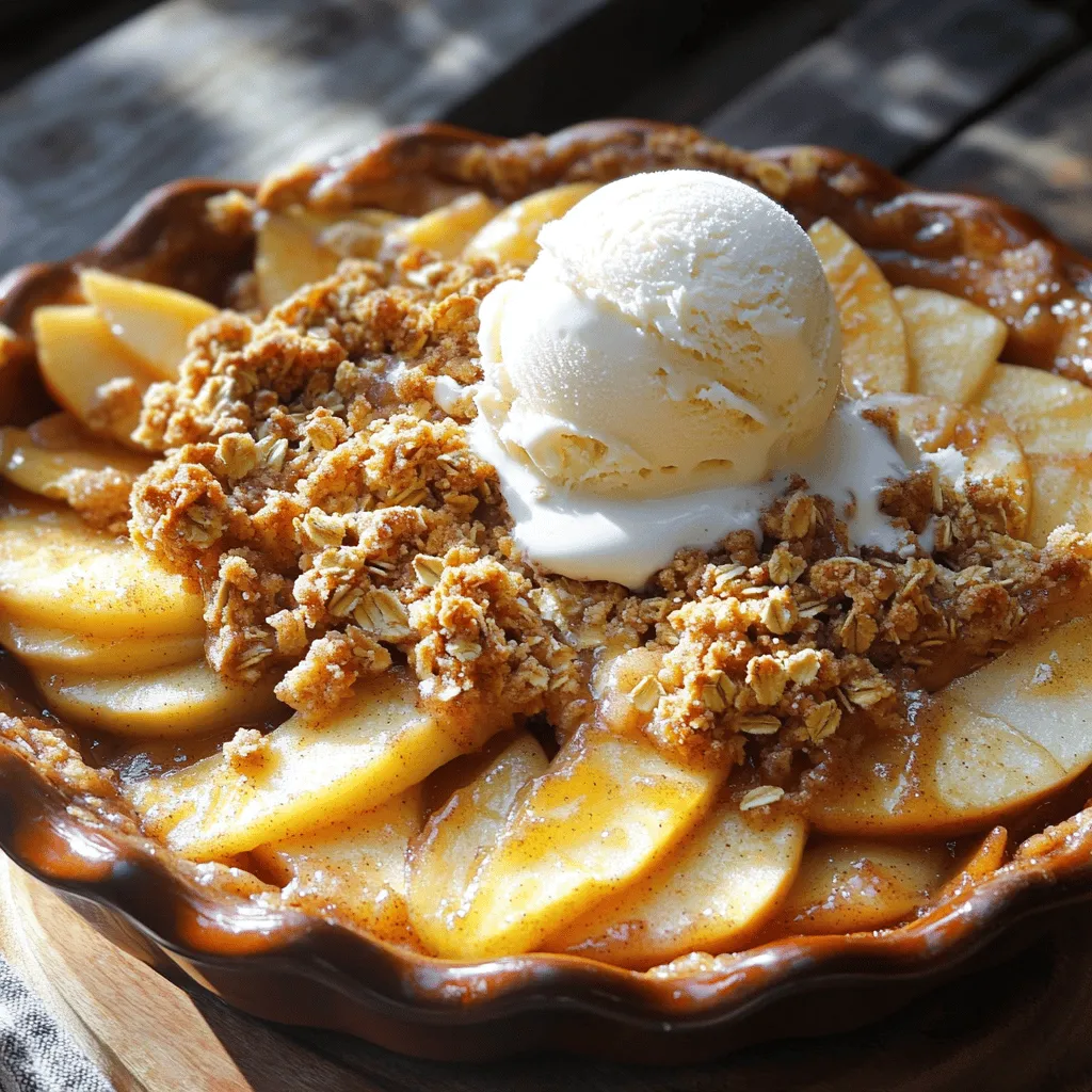 Cinnamon Apple Crumble Irresistible Dessert Delight