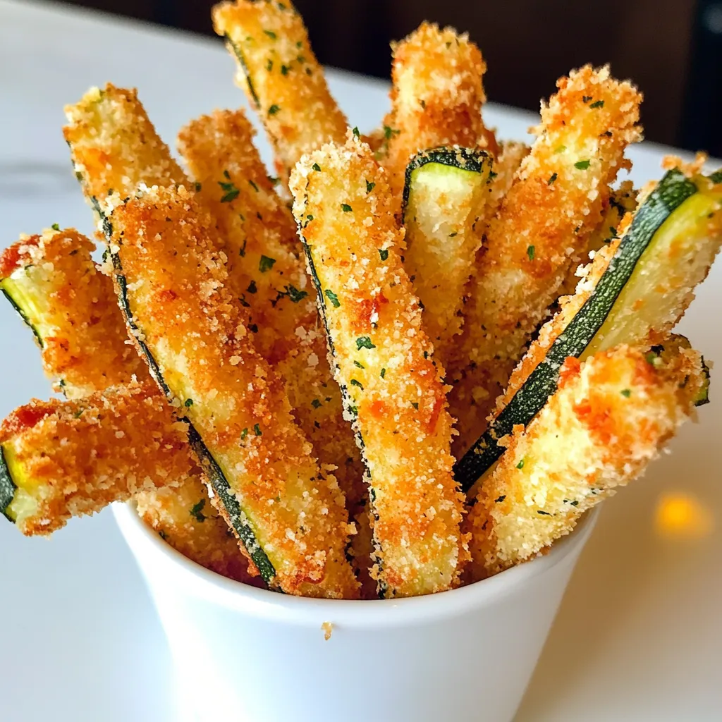 Crispy Parmesan Zucchini Fries Quick and Tasty Snack