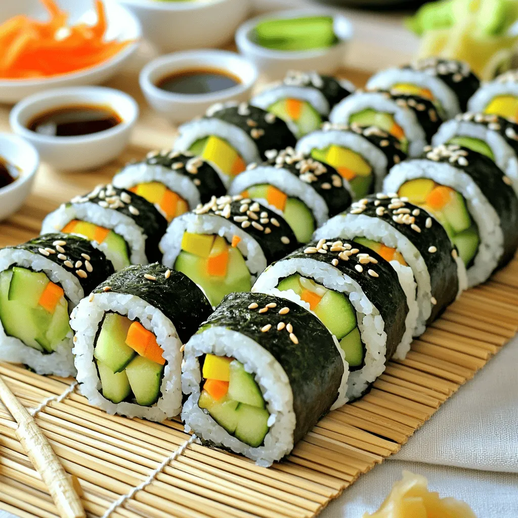 Easy Veggie Sushi Rolls Quick and Fun to Make