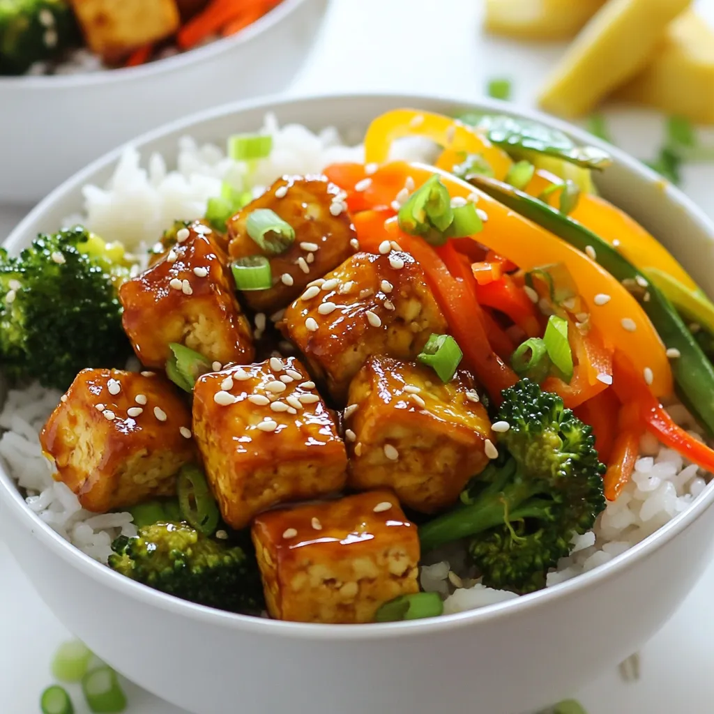 Sesame Teriyaki Tofu Bowls Quick and Flavorful Meal