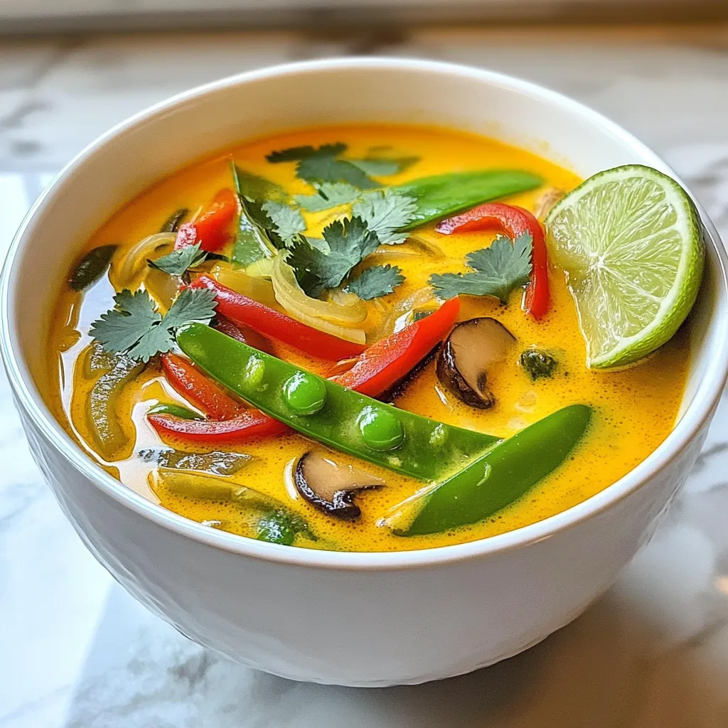 Thai Coconut Curry Soup Flavorful and Easy Recipe