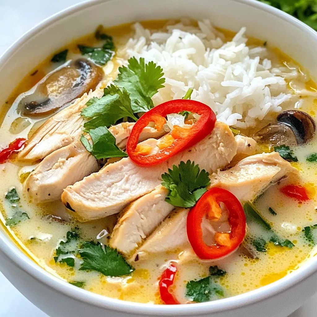 Thai Coconut Chicken Soup Flavorful Comfort Bowl