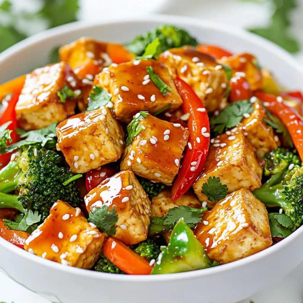 Sweet Chili Tofu Stir-Fry Flavorful and Simple Meal