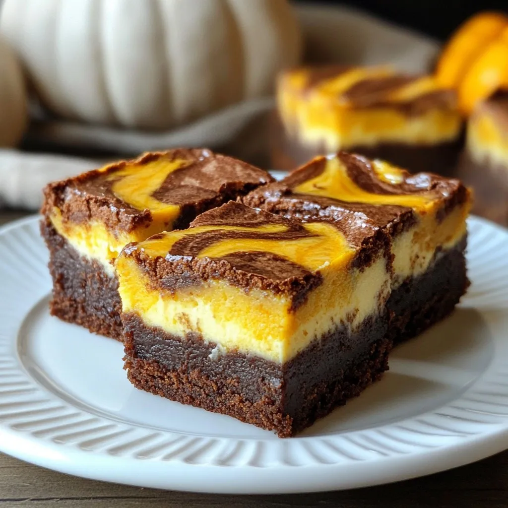 Pumpkin Cheesecake Brownies Delightful and Rich Treat