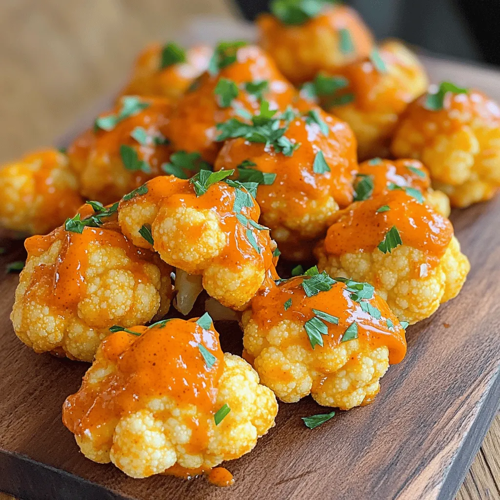 Buffalo Cauliflower Bites Tasty and Easy Snack