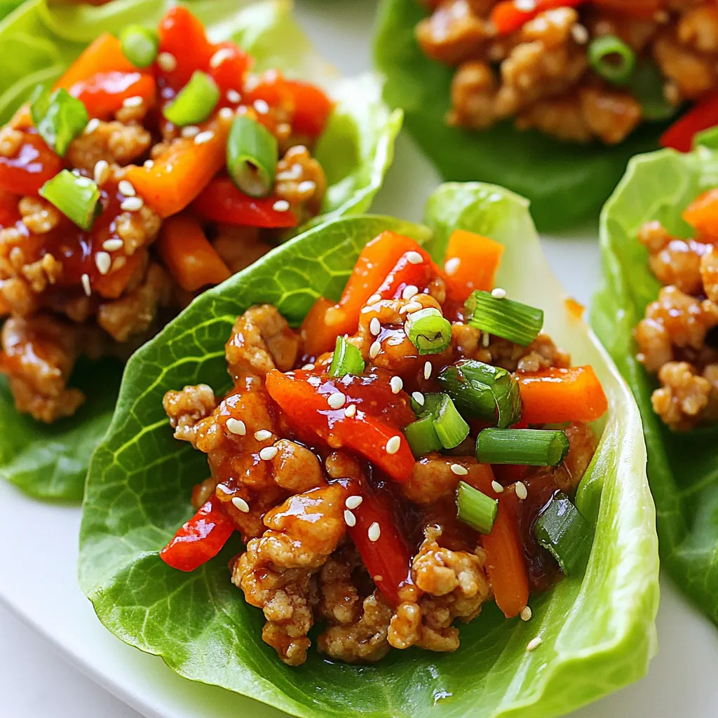 Sweet Chili Chicken Lettuce Cups Flavorful and Easy