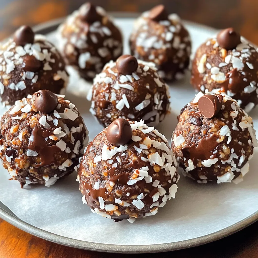 No-Bake Chocolate Coconut Energy Bites Recipe