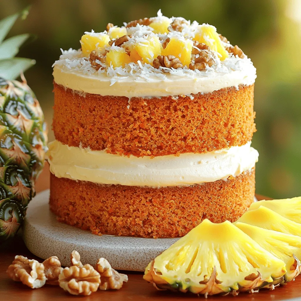 Tropical Pineapple Carrot Cake Delightful and Easy Recipe