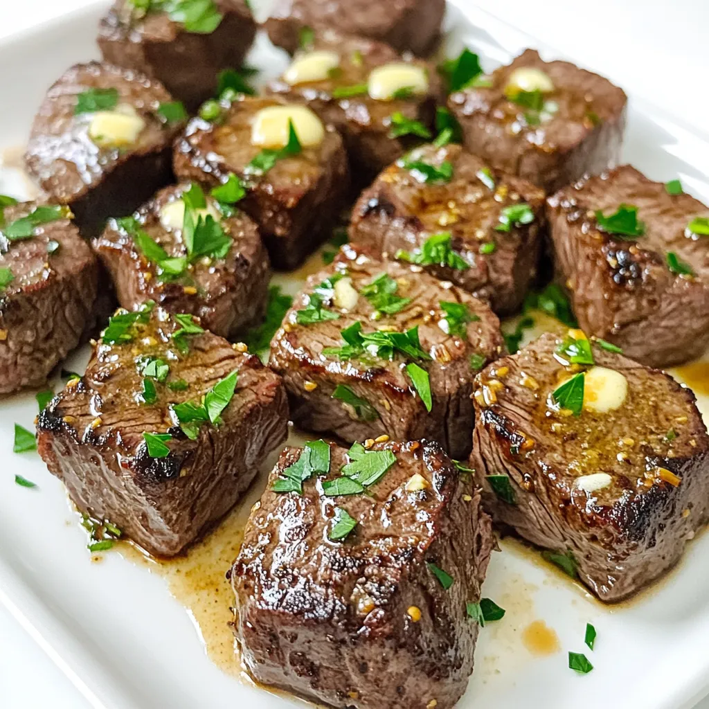 Air Fryer Garlic Butter Steak Bites Tasty and Simple
