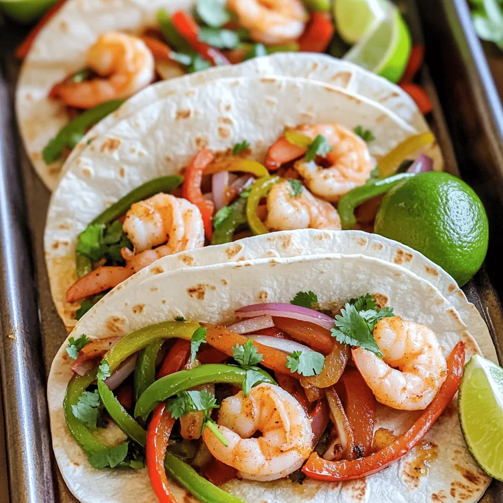 Easy Sheet Pan Shrimp Fajitas Quick and Flavorful Dish
