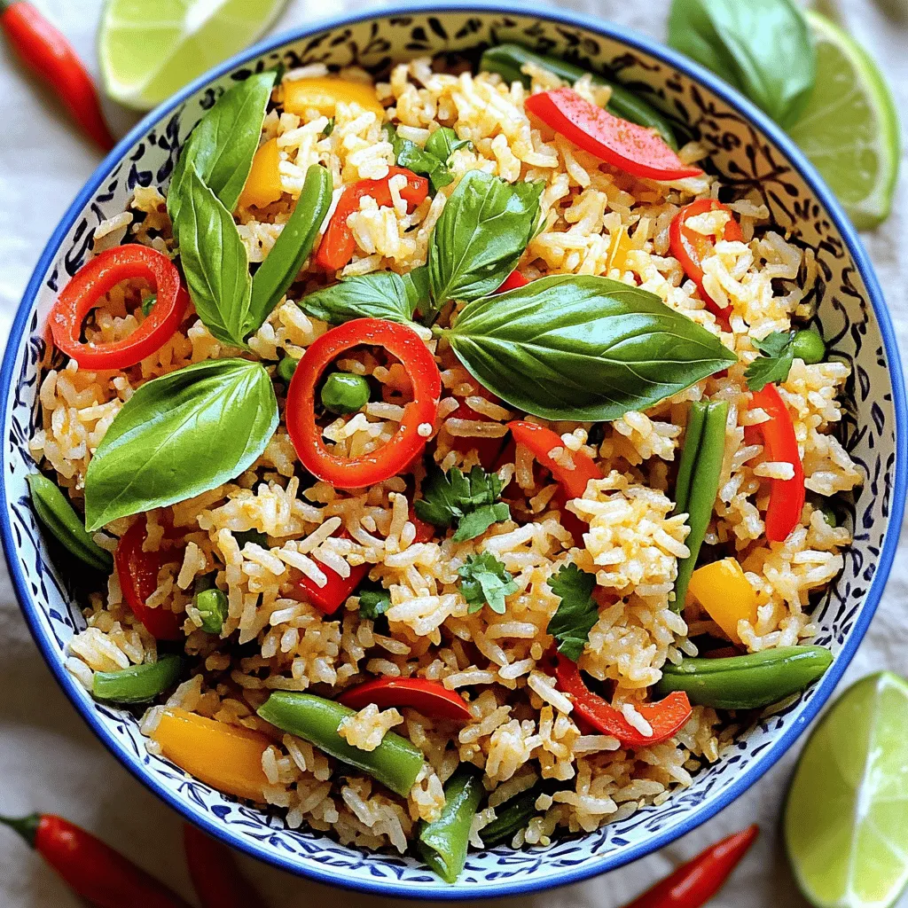 Spicy Thai Basil Fried Rice Flavorful Dinner Delight