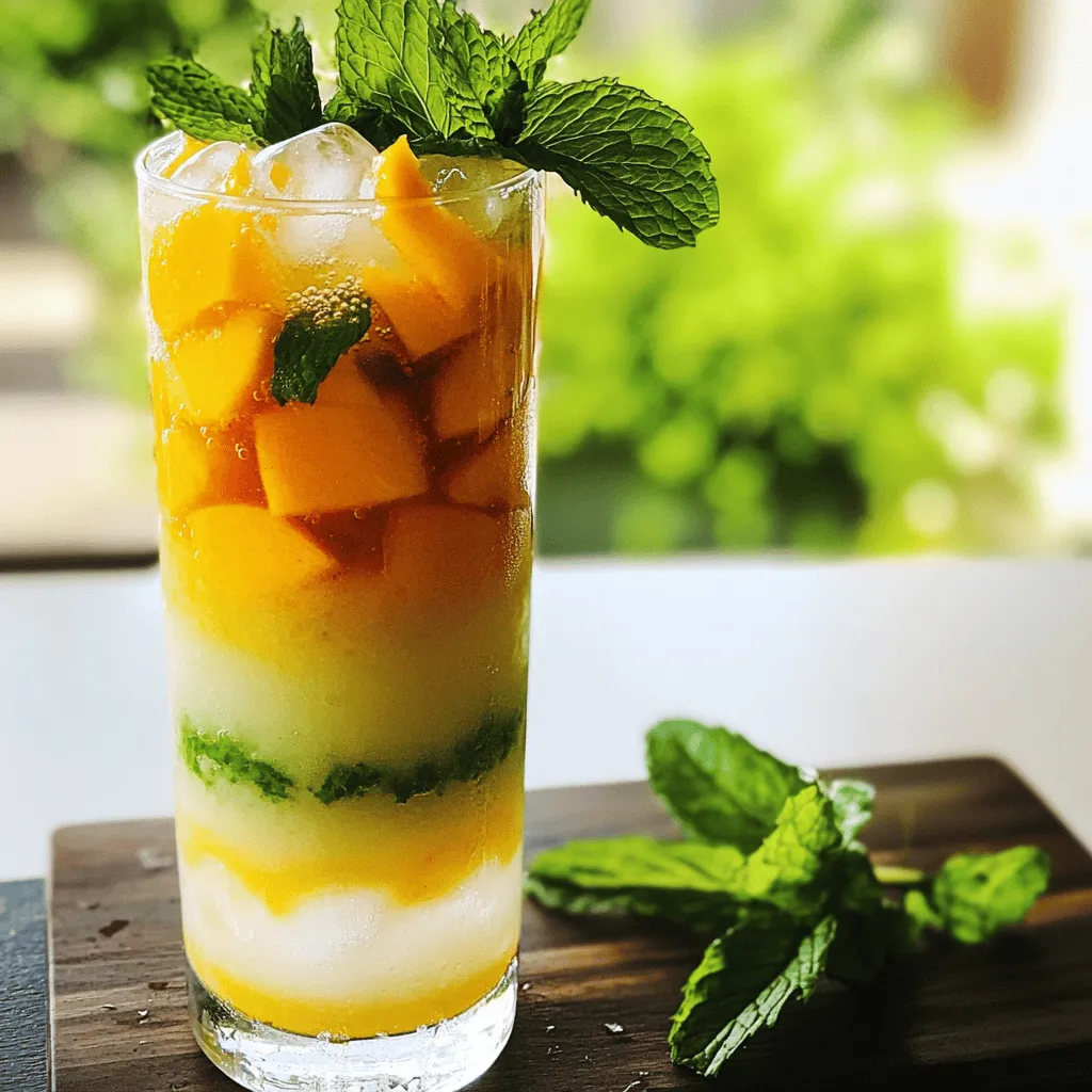 Peach Green Tea Refresher Delicious and Easy Drink