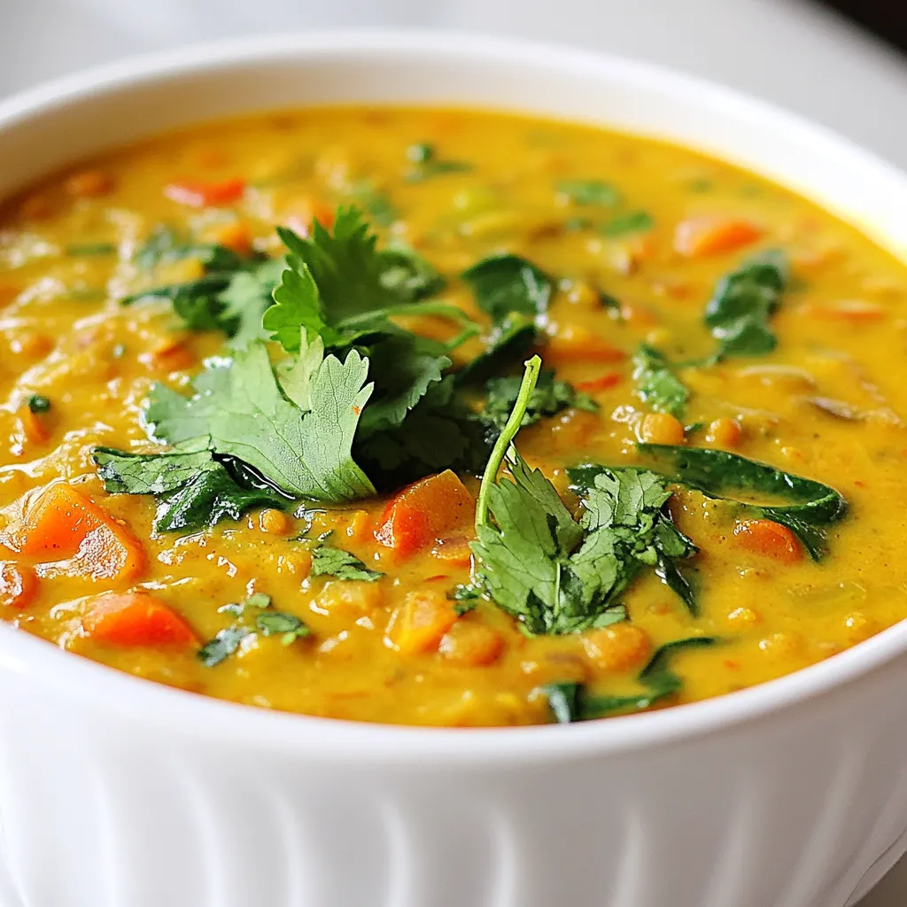 Coconut Curry Lentil Soup Rich and Flavorful Delight