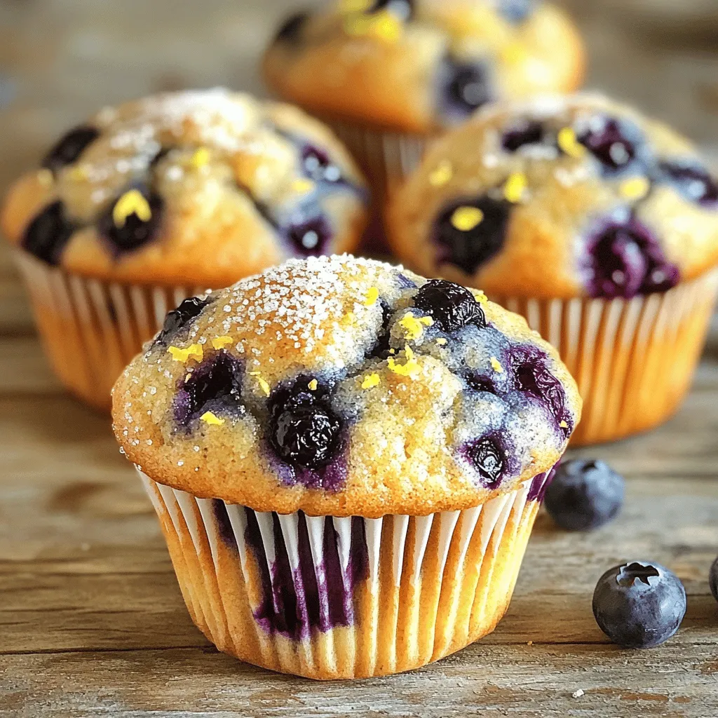 Lemon Blueberry Muffins Fresh and Flavorful Delight