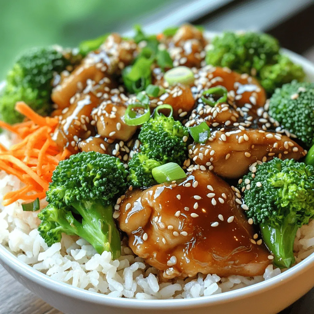 Teriyaki Chicken and Rice Bowl Flavorful Dinner Meal