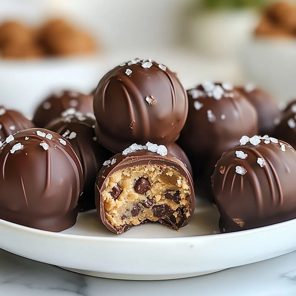 Chocolate Chip Cookie Dough Truffles Irresistible Treat