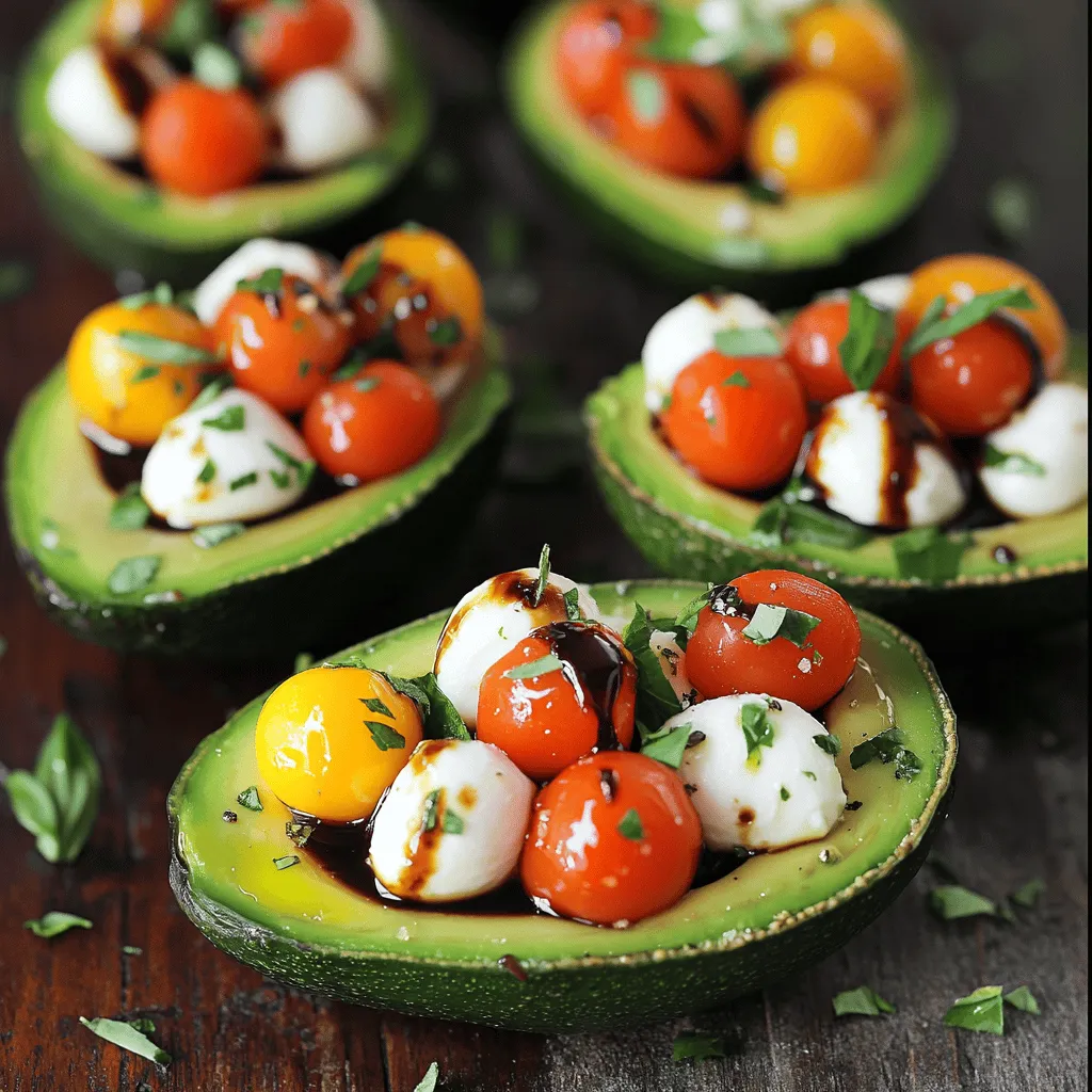 Caprese Stuffed Avocado Refreshing and Easy Recipe
