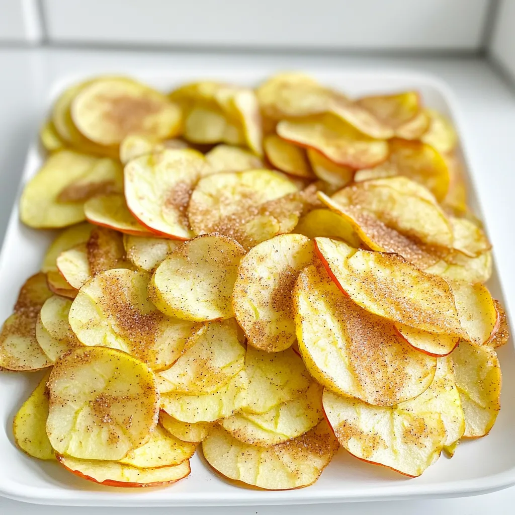 Air Fryer Cinnamon Sugar Apple Chips Delight