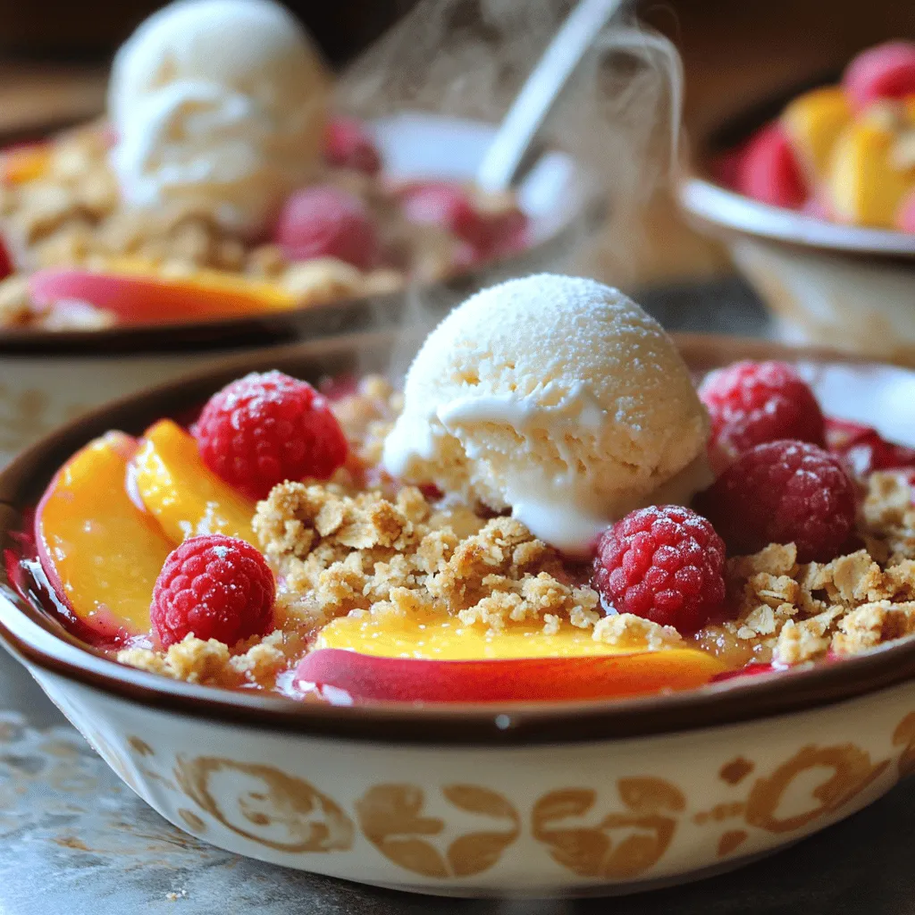 Peach Raspberry Crisp Irresistible Summer Dessert