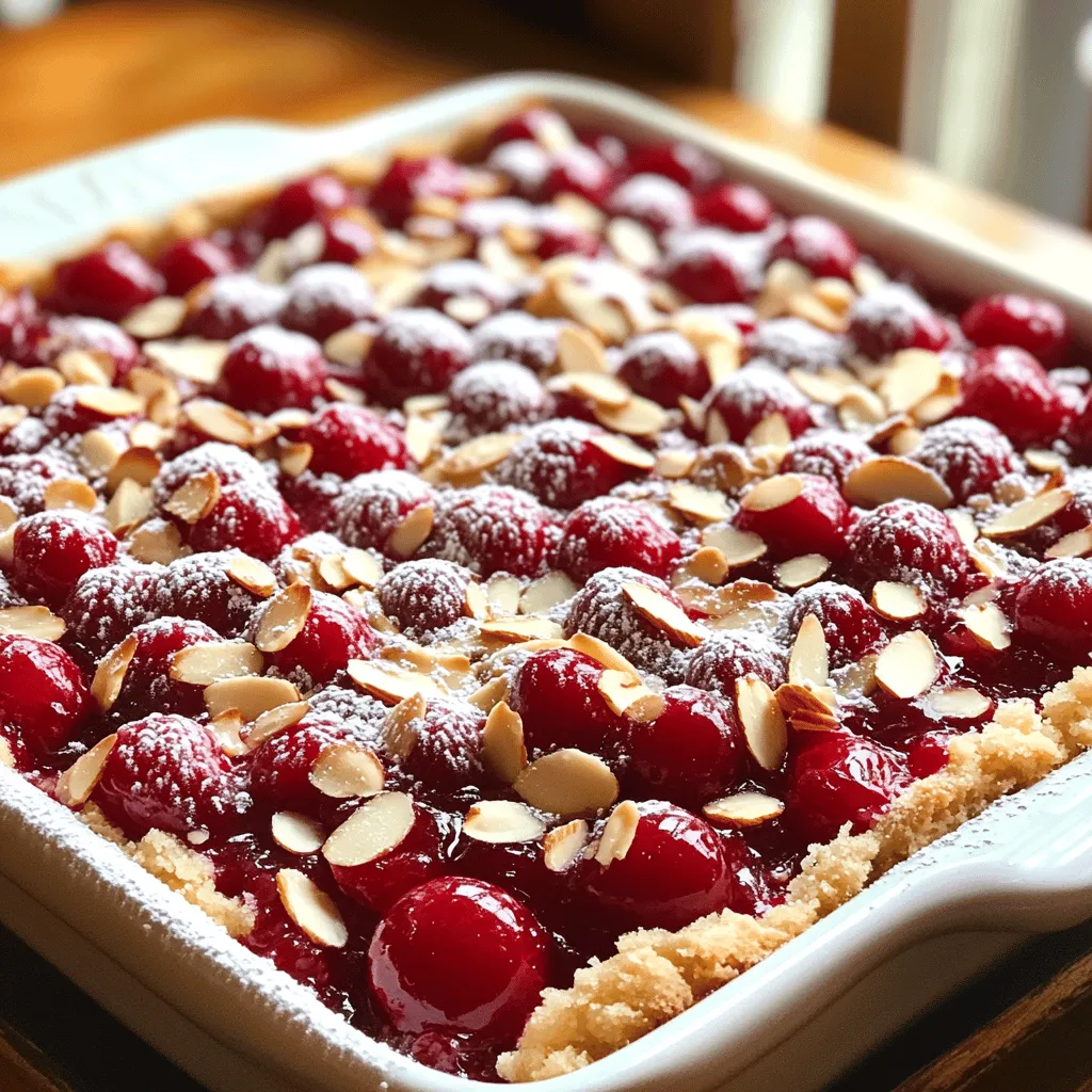 Cherry Almond Dump Cake Deliciously Simple Dessert