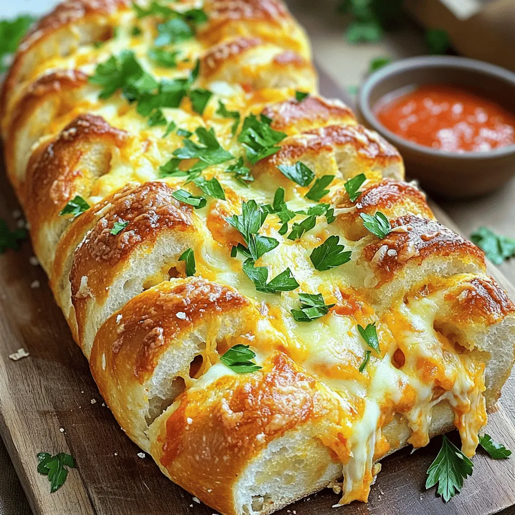 Cheesy Pull-Apart Garlic Bread Delightful Flavor Bursts