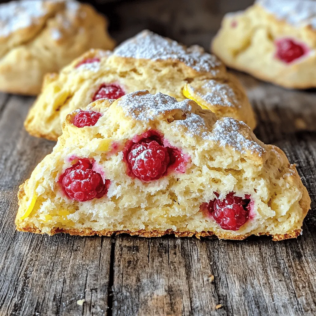 Lemon Raspberry Scones Sweet and Tangy Delight