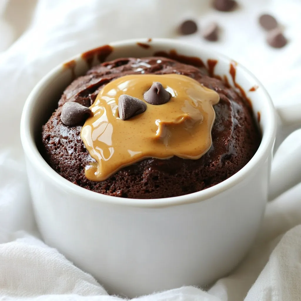 Chocolate Peanut Butter Mug Cake Irresistible and Easy