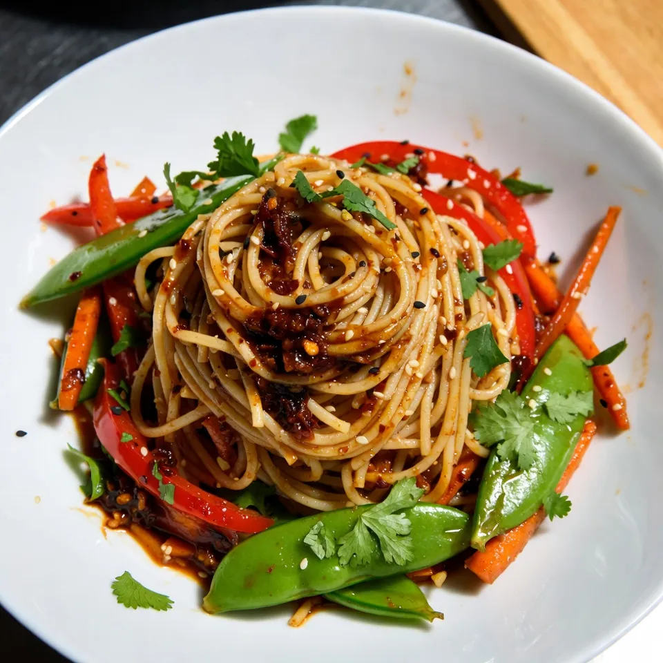 Spicy Sesame Noodle Stir Fry Flavorful Quick Recipe