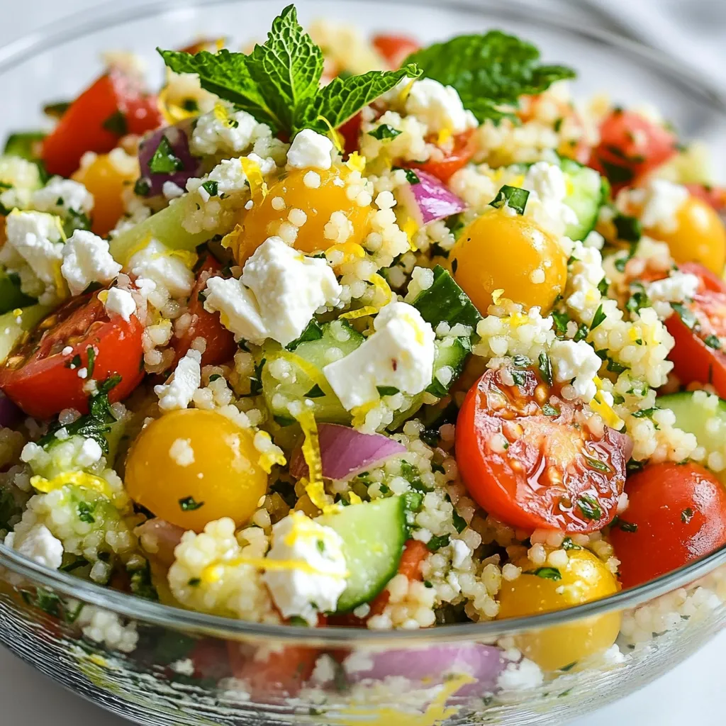 Lemon Herb Couscous Salad Fresh and Flavorful Dish
