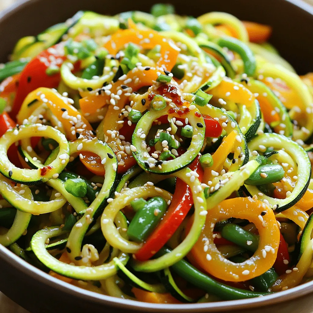 Zucchini Noodle Stir-Fry Tasty and Quick Meal