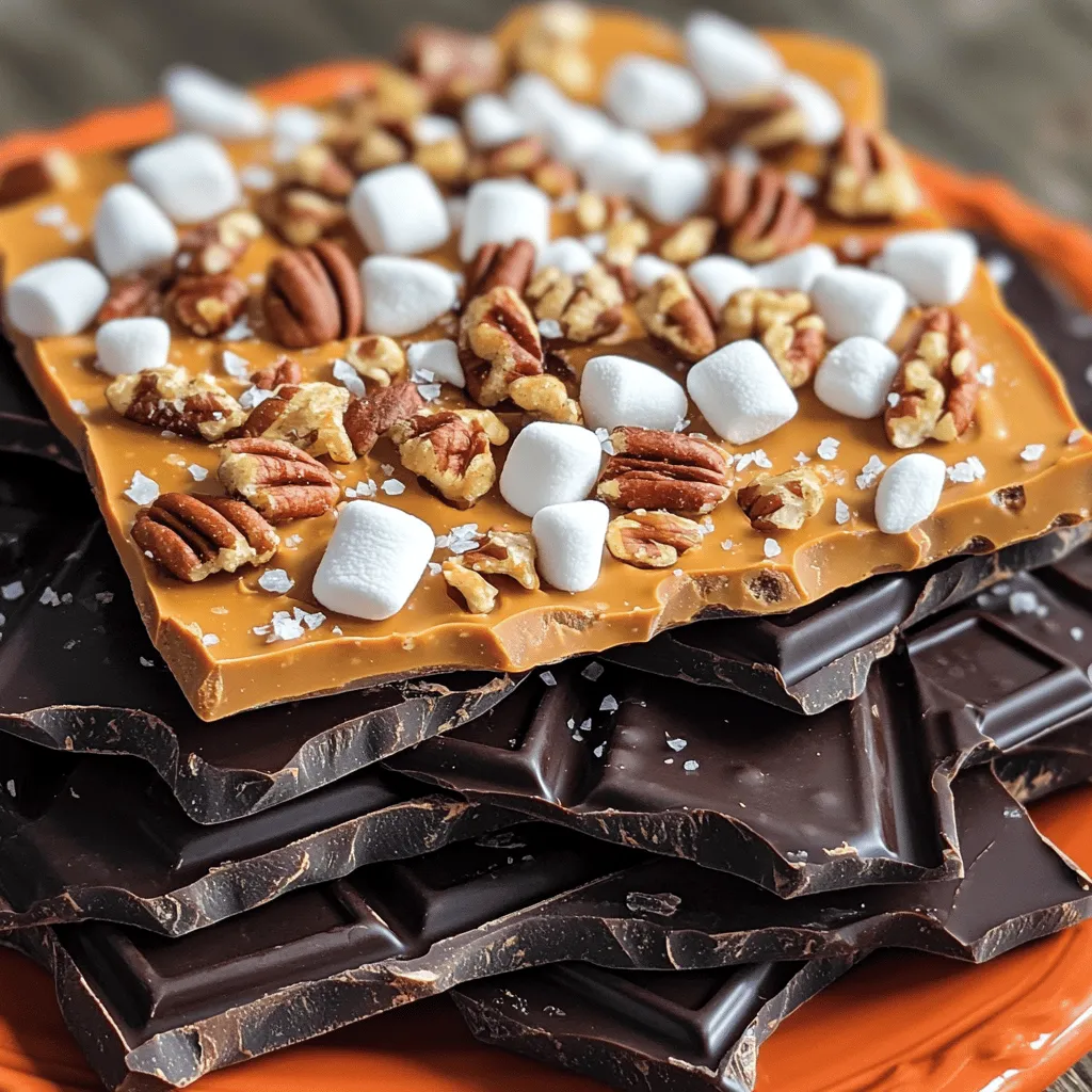 No-Bake Pumpkin Spice Chocolate Bark Delight