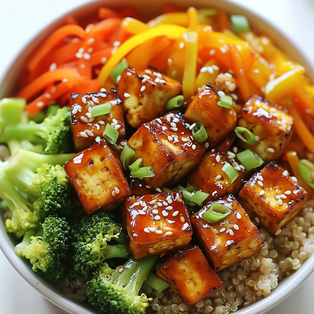 Honey Sriracha Tofu Bowls Flavorful and Simple Meal