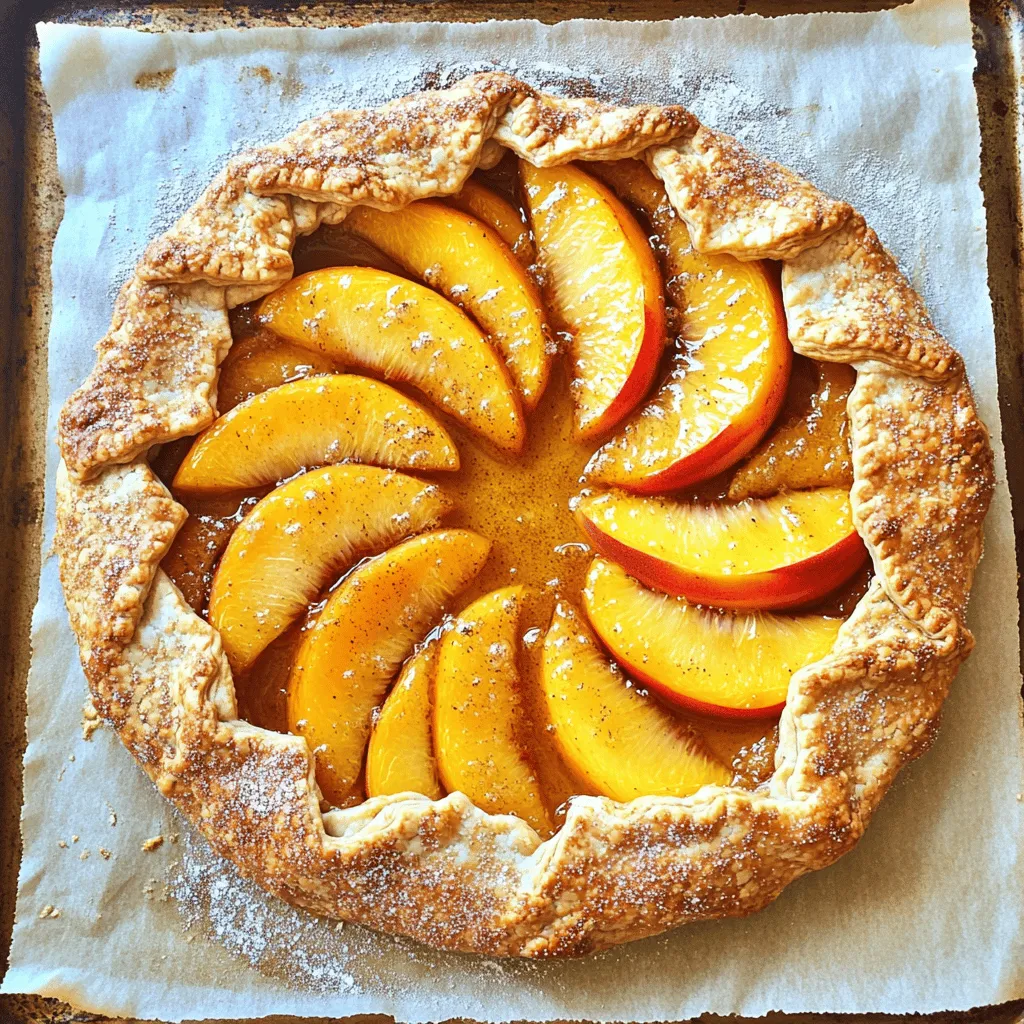 Peach Galette with Almond Crust Delightful Recipe