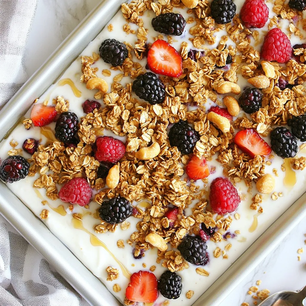 Maple Granola Yogurt Bark Tasty and Simple Recipe