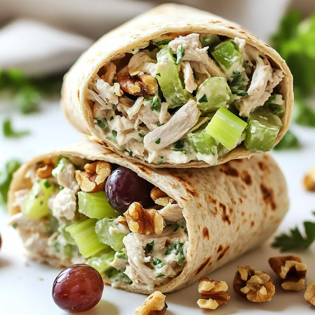 Greek Yogurt Chicken Salad Wraps Scrumptious Delight