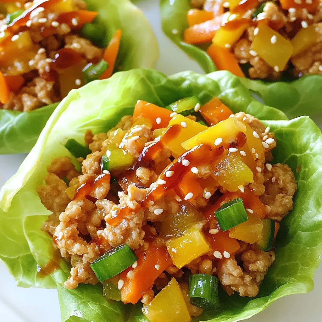Teriyaki Chicken Lettuce Wraps Flavorful and Simple Meal
