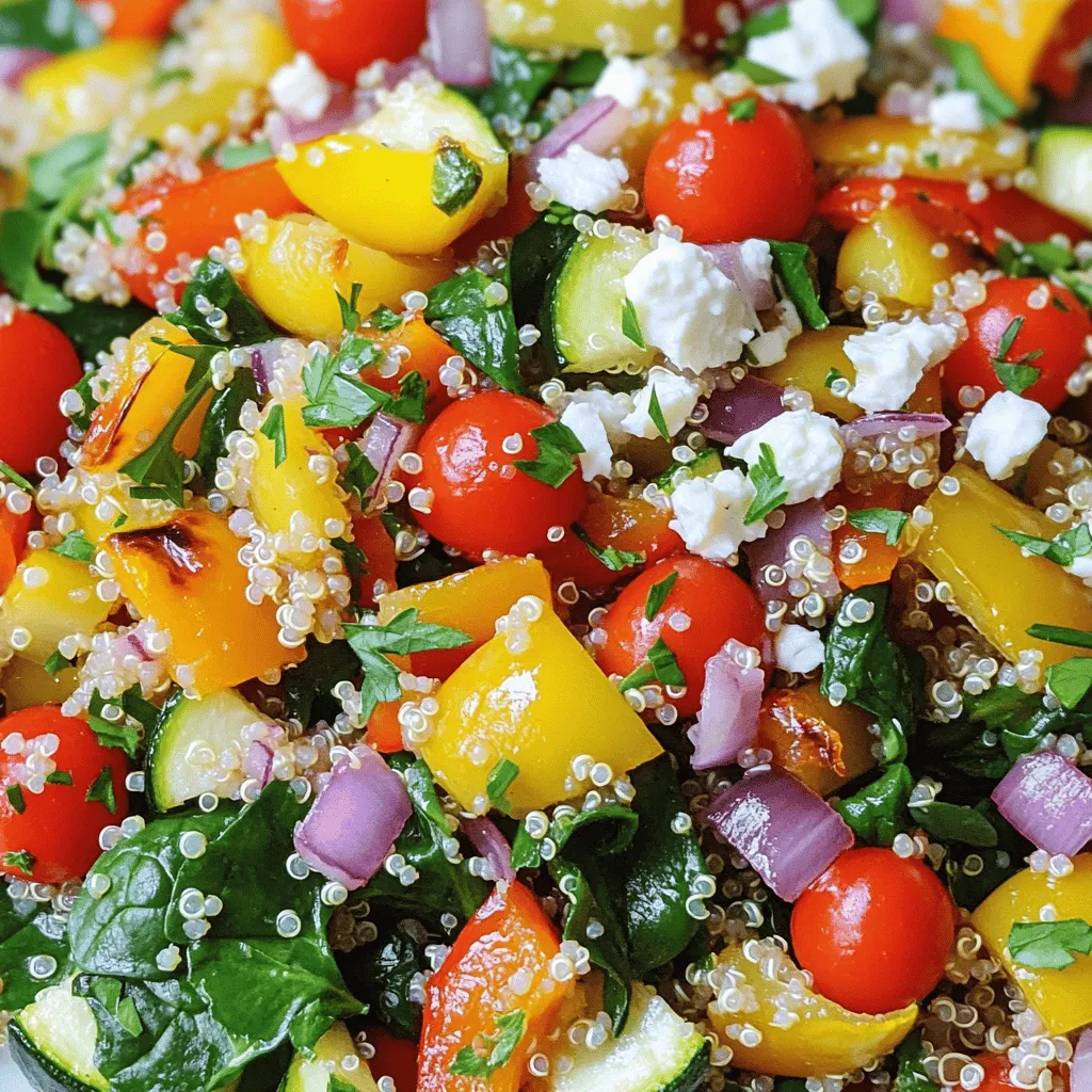 Roasted Vegetable Quinoa Salad Fresh and Flavorful Dish