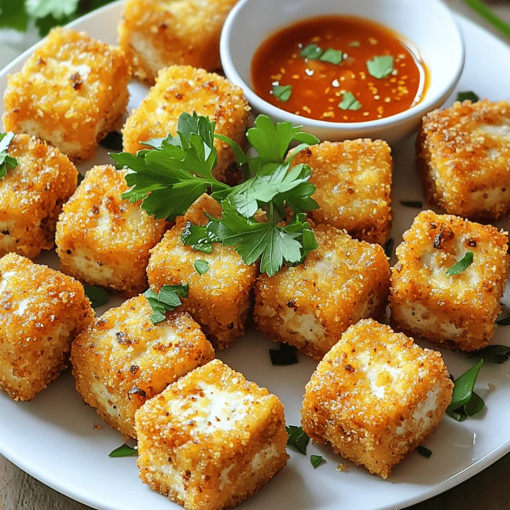 Crispy Garlic Tofu Bites Air Fryer Delight Recipe