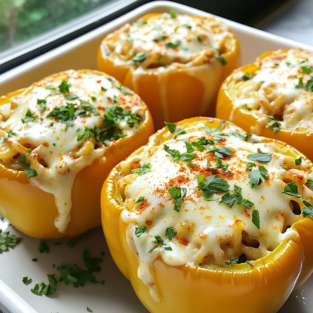 Cajun Chicken Alfredo Stuffed Peppers Delightful Recipe