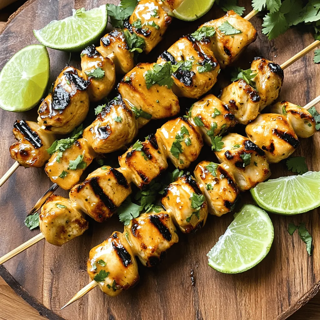 Honey Lime Grilled Chicken Skewers Quick and Easy Meal