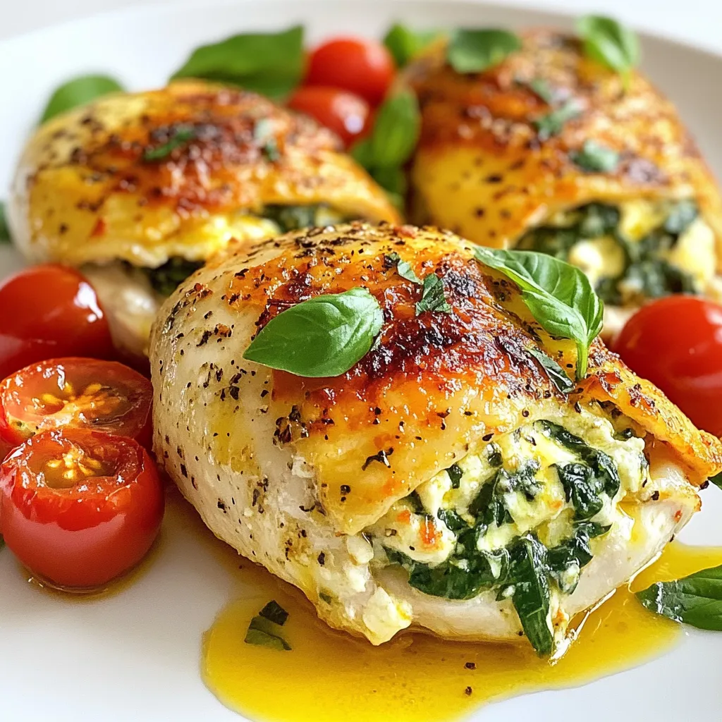 Creamy Parmesan Spinach Stuffed Chicken Delightful Dish