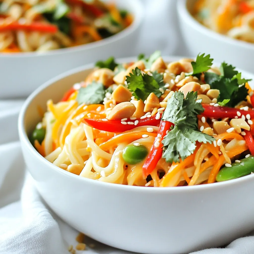 Thai Peanut Noodle Bowls Rich in Flavor and Nutrition